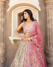 Load image into Gallery viewer, Abhinav Mishra multicolour sequence lehenga - The Grand Trunk