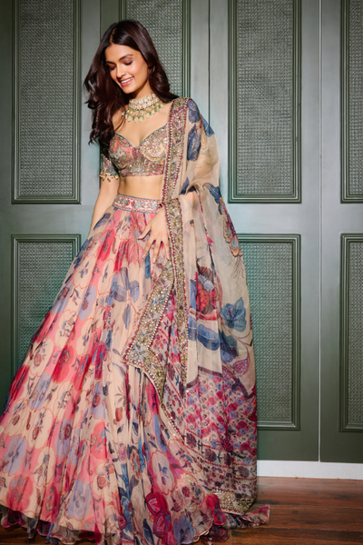 Ruya Hand Embroidered Lehenga Set