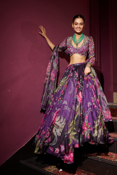 Shahira Hand Embroidered Lehenga Set