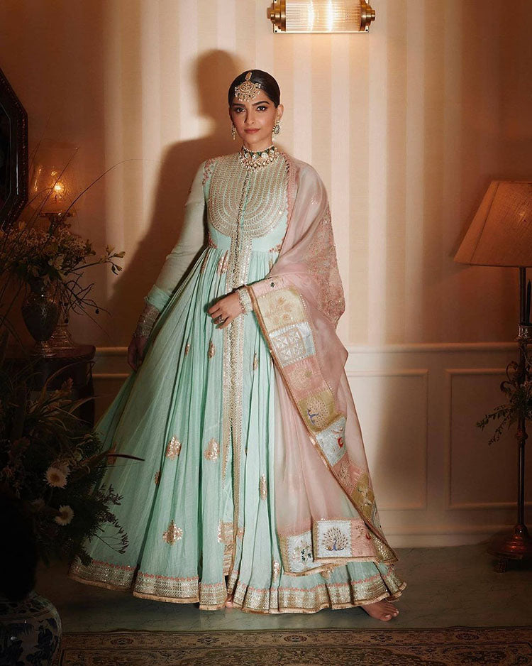 Sonam Kapoor in Anamika Khanna Sharara - The Grand Trunk