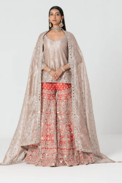 Abhinav Mishra Aadya Sharara set - The Grand Trunk