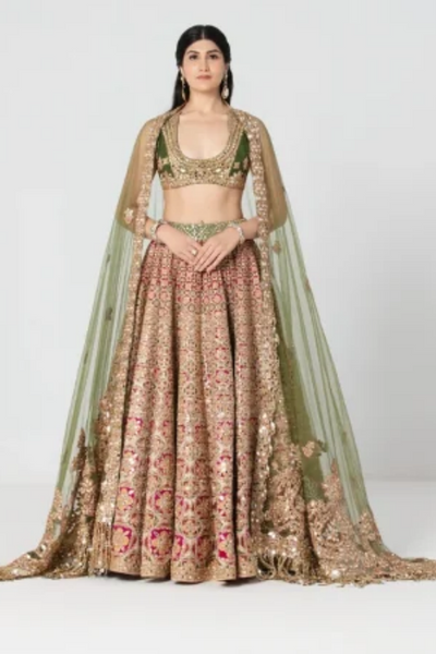 Abhinav Mishra Apsara lehenga set - The Grand Trunk