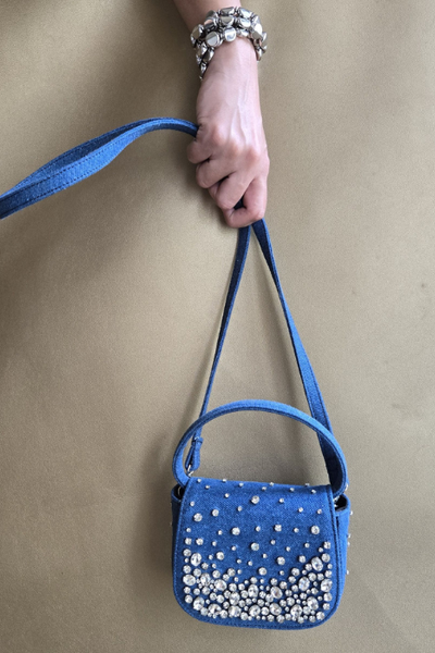 Crystal Denim Bag