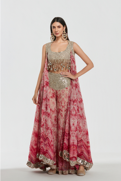 Abhinav Mishra Gulrang Sharara set - The Grand Trunk