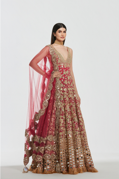 Abhinav Mishra Ruhani Anarkali Set - The Grand Trunk