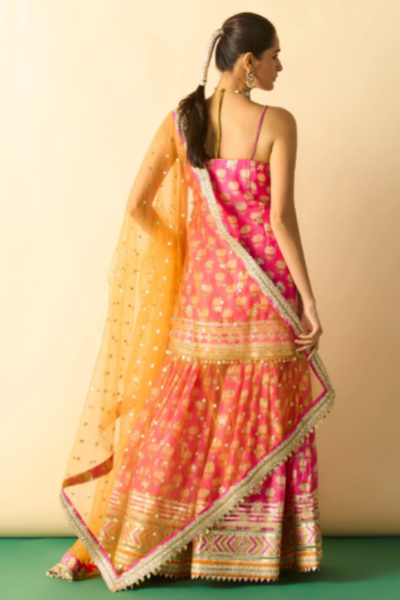 Gopi Vaid Ravina Strappy Sharara Set