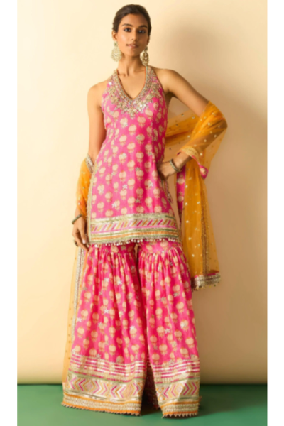Gopi Vaid Dwisha Halter Sharara Set