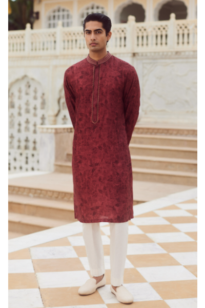 Anita Dongre Jalaj Kurta - Wine