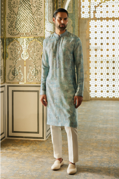 Anita Dongre Sharv Kurta - Ice Blue