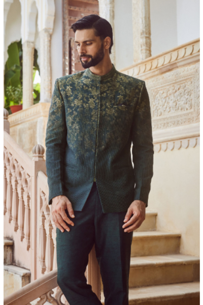 Anita Dongre Zahir Bandhgala - Green