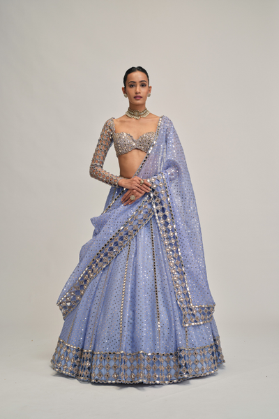 Vvani Vats Cutwork sleeve lehenga set