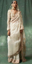 Load image into Gallery viewer, Anamika Khanna Ivory Organza saree - The Grand Trunk