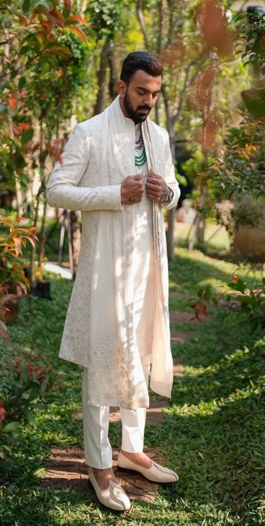 Rahul in Anamika Khanna Sherwani - The Grand Trunk