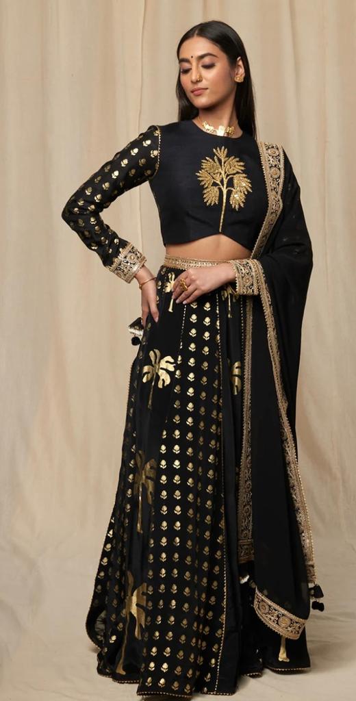 Masaba- Black Coco lehenga set - The Grand Trunk