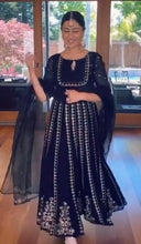 Load image into Gallery viewer, Esha Koul -Black Anarkali Sharara set - The Grand Trunk