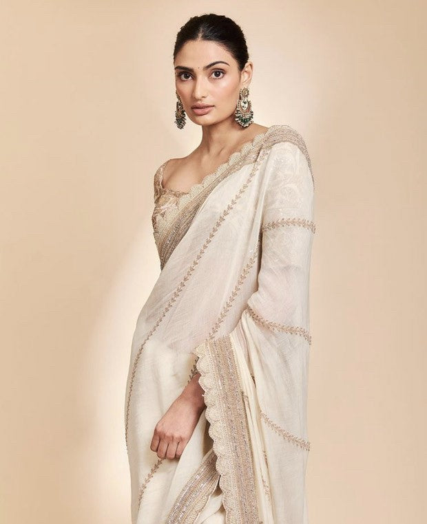 Athiya Shetty in Anamika Khanna saree - The Grand Trunk
