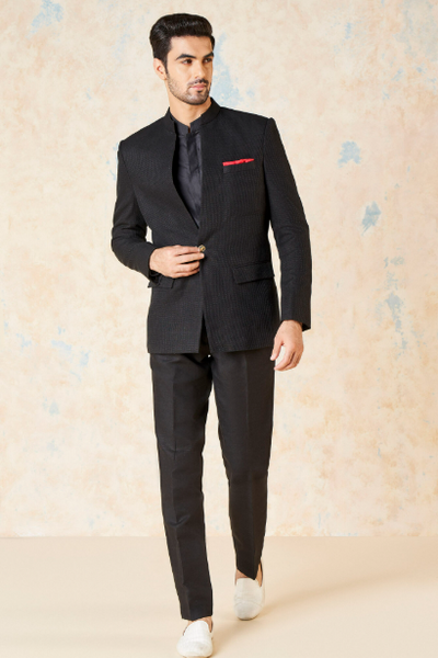Anita Dongre Akshan Silk Jacket - Black