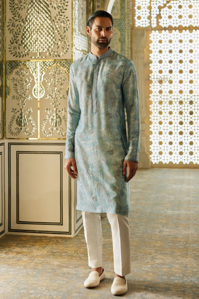 Sharv Kurta - Ice Blue