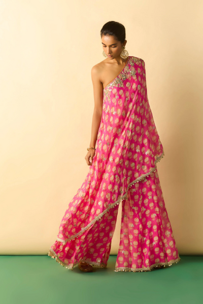 Gopi Vaid Dia One Shoulder Set