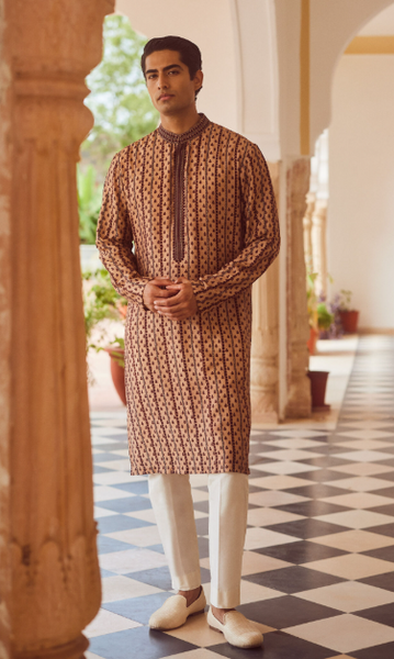 Anita Dongre Drish Kurta - Maroon