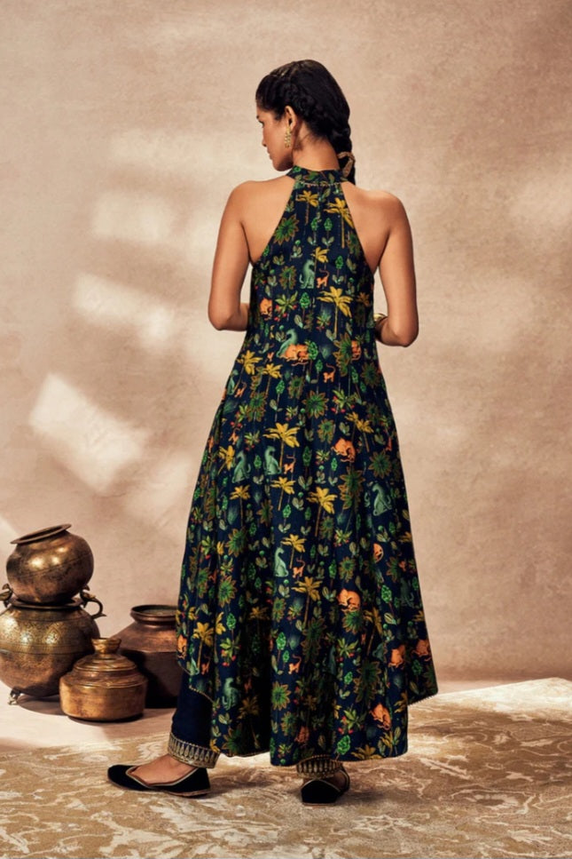 halter neck tunic dress Lyra Yellow Halter Neck Maxi Dress - US 8