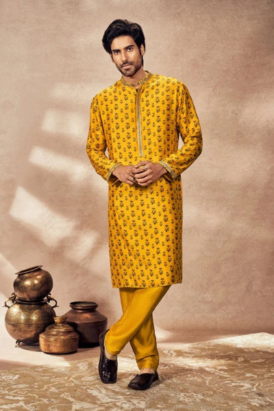Yellow Pixie Dust Kurta Set - The Grand Trunk