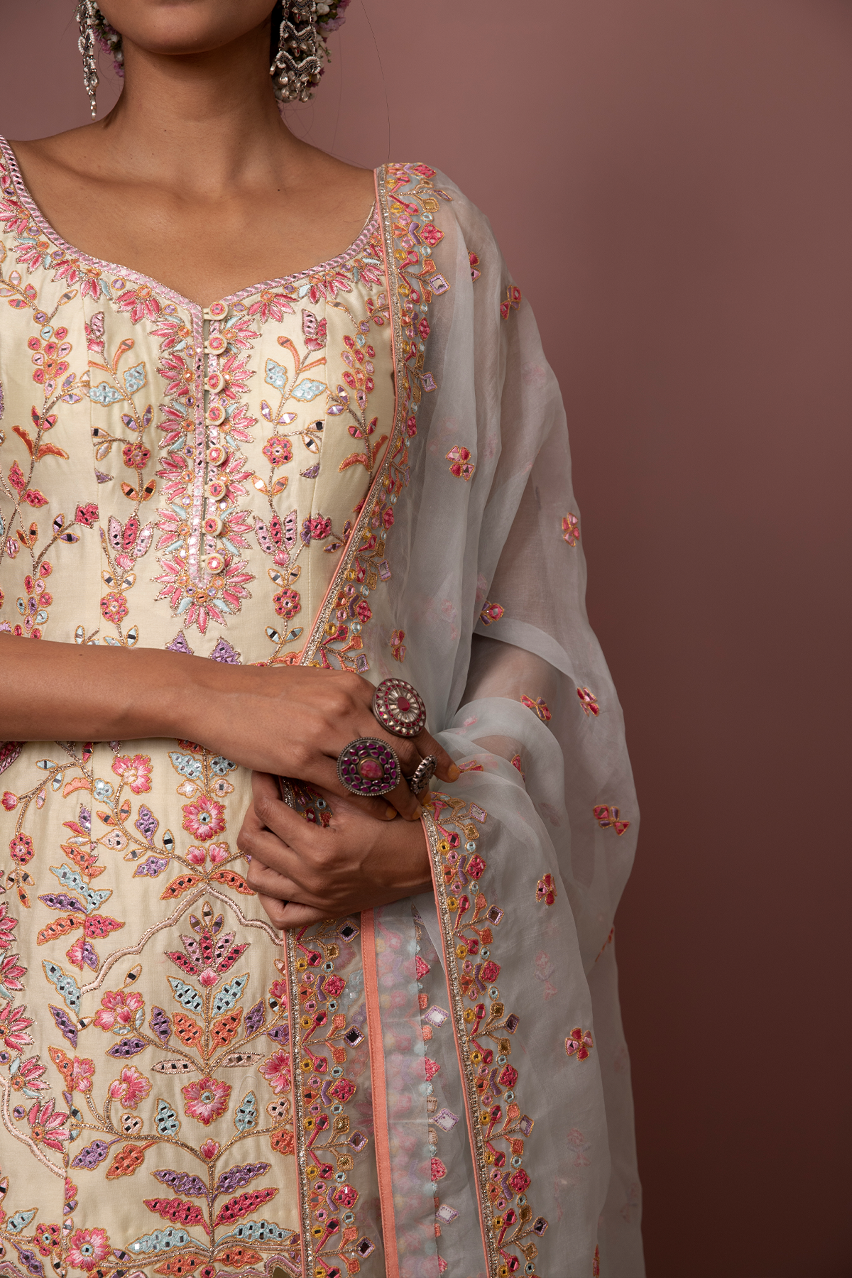 LEMON YELLOW GHARARA SET - The Grand Trunk