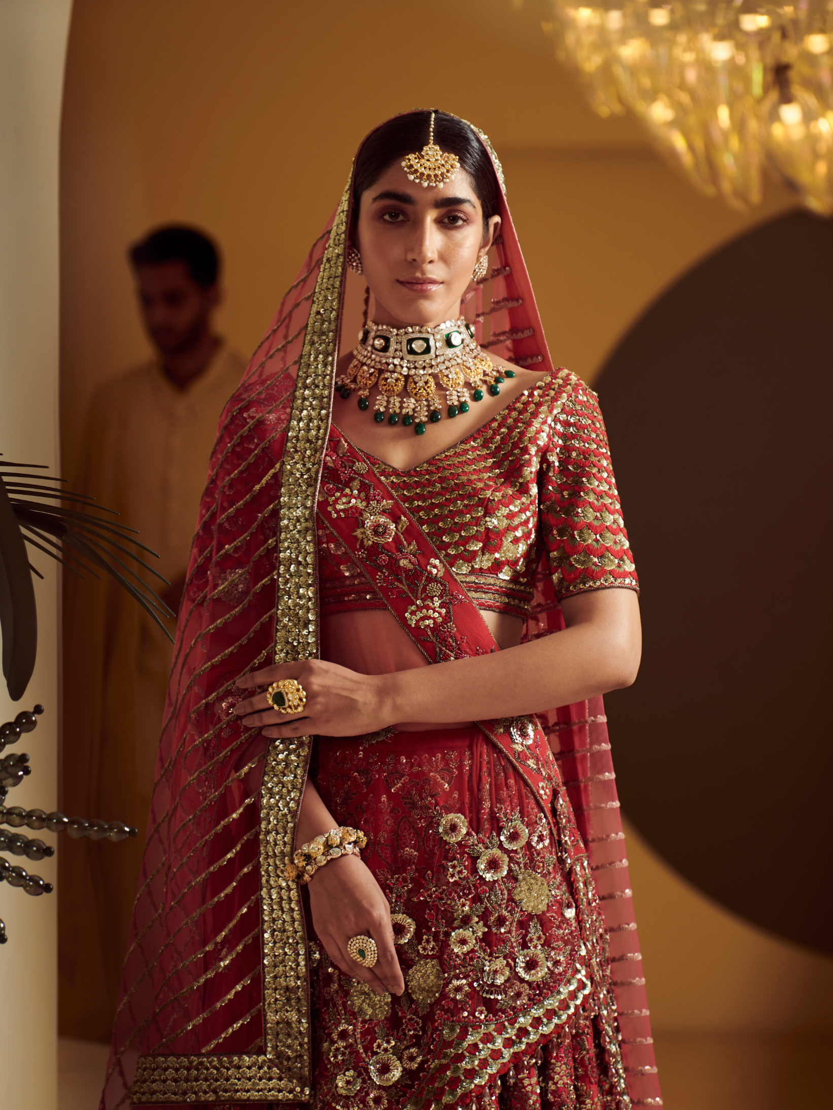 Maroon Lehenga Set With Marodi Work Design by SWATI UBROI at Pernia's Pop  Up Shop 2023
