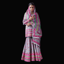 Load image into Gallery viewer, Mayyur Girotra -hot pink kurta gharara set - The Grand Trunk