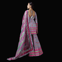 Load image into Gallery viewer, Mayyur Girotra -hot pink kurta gharara set - The Grand Trunk