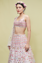 Load image into Gallery viewer, IVORY MULTI MIRROR LEHENGA SET - The Grand Trunk