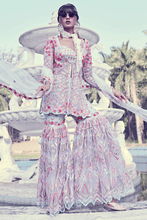 Load image into Gallery viewer, BLUE SOFT NET GHARARA SET - The Grand Trunk