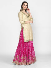 Load image into Gallery viewer, Abhinav Mishra  Beige And Pink  Sharara Set - The Grand Trunk