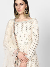 Load image into Gallery viewer, Abhinav Mishra  Off White  Anarkali Set - The Grand Trunk