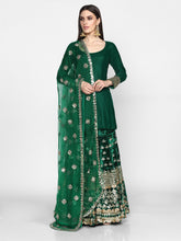 Load image into Gallery viewer, Abhinav Mishra  Green Sharara Set - The Grand Trunk