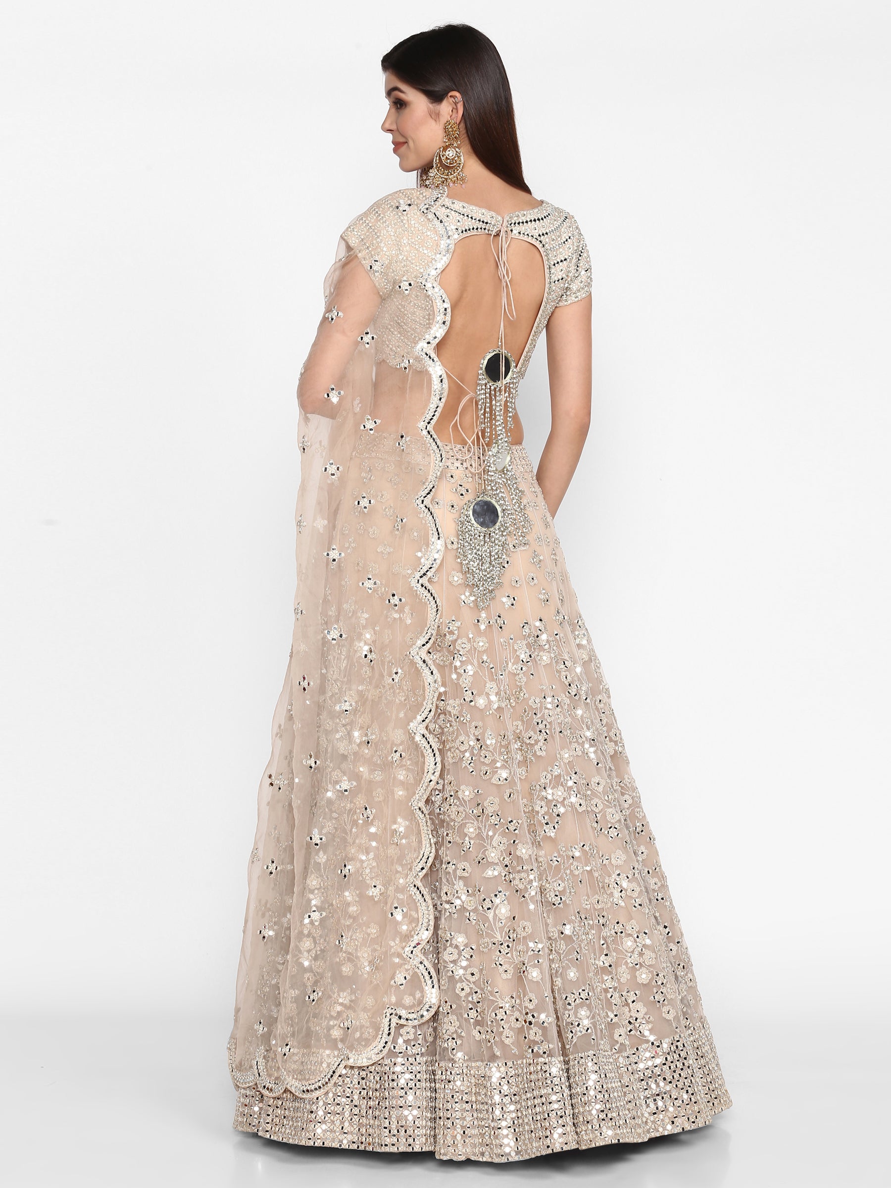 Abhinav Mishra Blush  Lehenga Set - The Grand Trunk