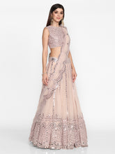 Load image into Gallery viewer, Abhinav Mishra Light Lilac  Lehenga Set - The Grand Trunk