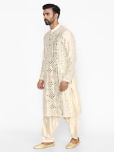 Load image into Gallery viewer, Abhinav Mishra Beige-Cream Kurta - The Grand Trunk