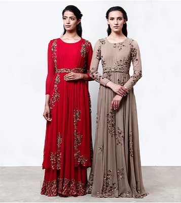 Astha Narang Red Jumpsuit - The Grand Trunk