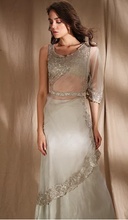 Load image into Gallery viewer, Astha Narang Powder Blue Sari - The Grand Trunk