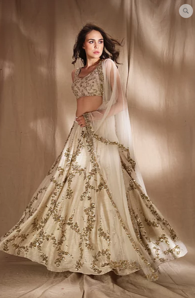 Astha Bridal Semi Stitched Net Sequin work Circular Lehenga for Women |  Udaan - B2B Buying for Retailers