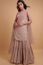 Load image into Gallery viewer, Astha Narang Onion pink kurta with Sharrara - The Grand Trunk