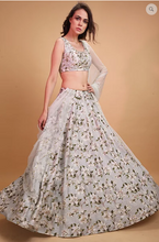 Load image into Gallery viewer, Astha Narang Powder Blue Raw Silk Printed Lehenga - The Grand Trunk
