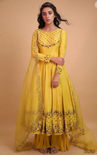Load image into Gallery viewer, Astha Narang Yellow Mustard Anarkali - The Grand Trunk