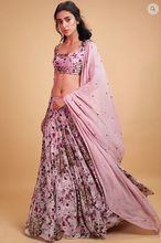 Load image into Gallery viewer, Astha Narang Lavender Floral Print Lehenga - The Grand Trunk