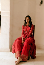 Load image into Gallery viewer, Astha Narang Red Anarkali with Coti work - The Grand Trunk