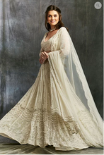 Load image into Gallery viewer, Astha Narang White and Silver Sequin Net Lehenga - The Grand Trunk
