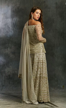 Load image into Gallery viewer, Astha Narang Sky Blue Organza Sharara - The Grand Trunk