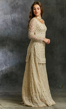Load image into Gallery viewer, Astha Narang Off White Threadwork Kurta with Sharara - The Grand Trunk
