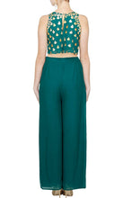 Load image into Gallery viewer, Teal Green Crop top set - The Grand Trunk